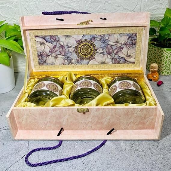 Premium Assorted Nuts in 3 Glass Jars