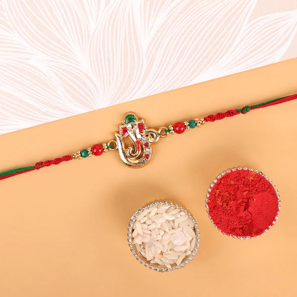 Ganesha Rakhi with Almonds and Cashew