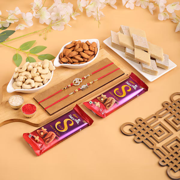 Dryfruits with Rakhi and Kaju Katli
