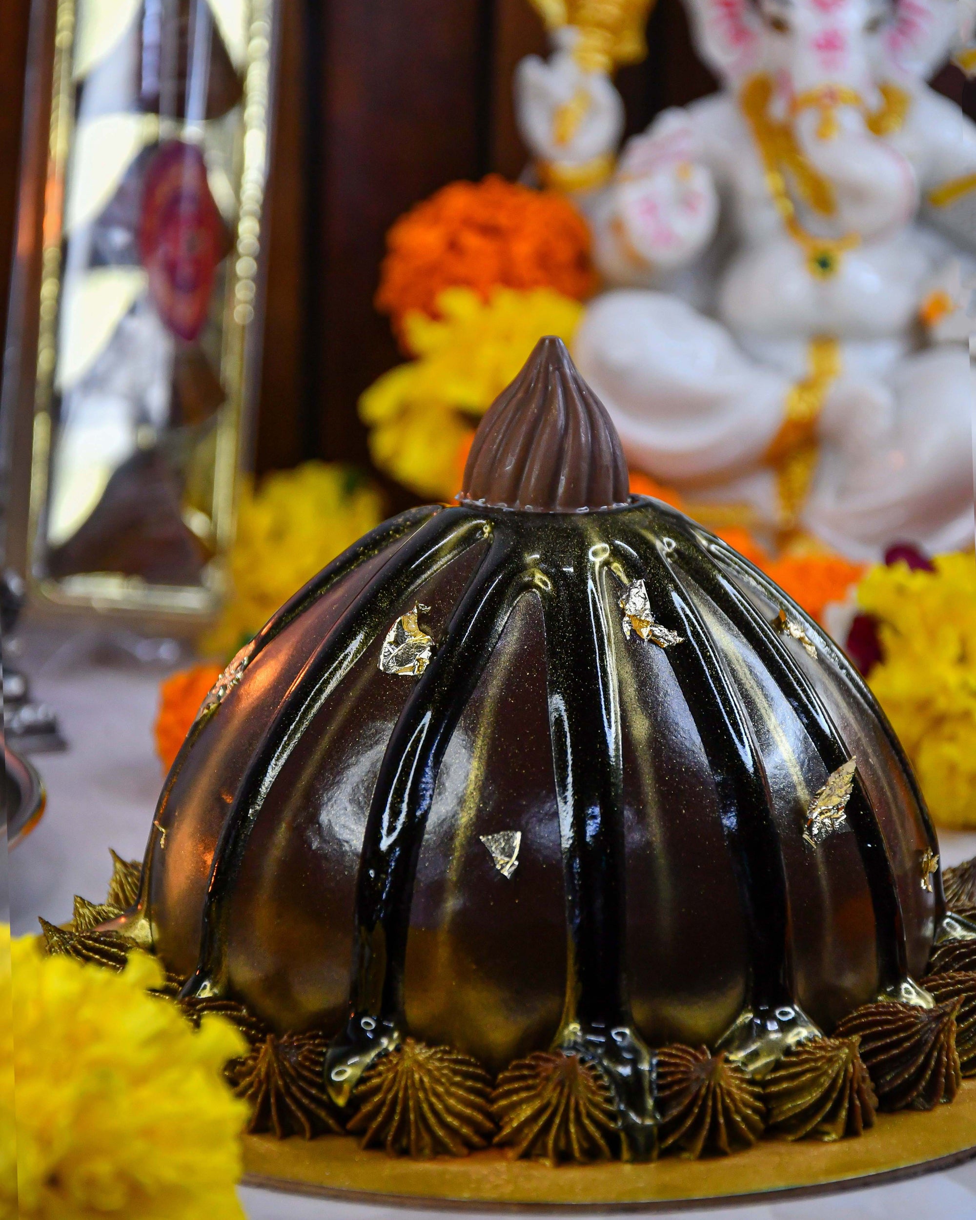 Chocolate Truffle Modak Cake