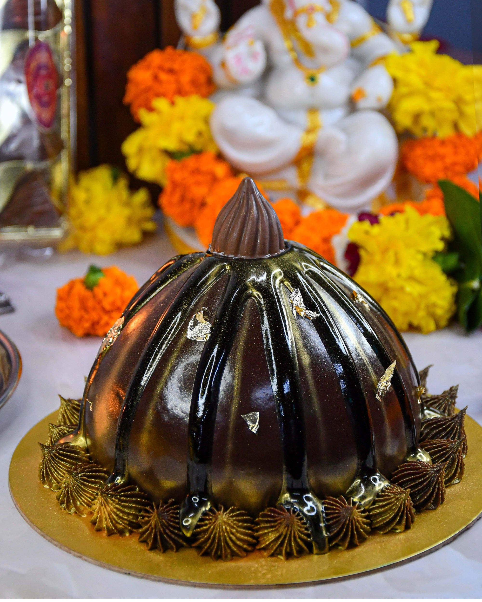 Chocolate Truffle Modak Cake