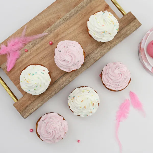 Assorted Vanilla Cupcakes (6 Pieces)