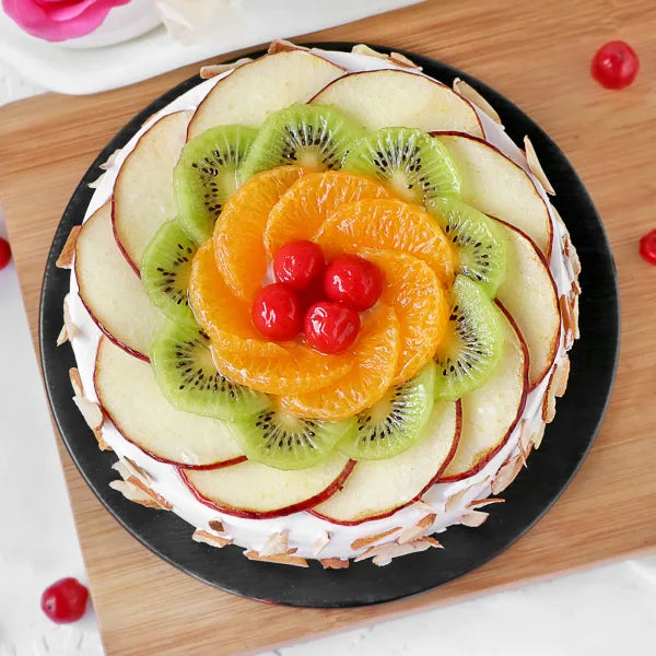 Fruit Burst Almond Cake (1 Pound)
