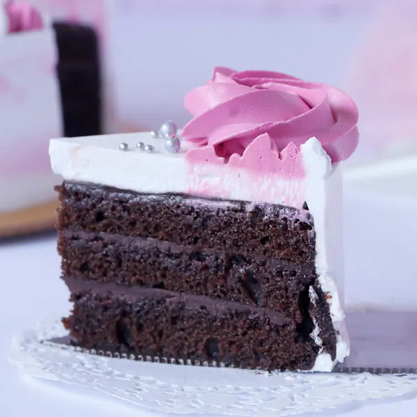 Pink Rosette Cake
