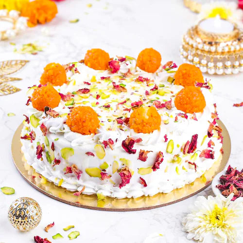 Motichoor Ladoo Cake (1 Pound)