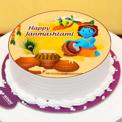 Janmashtami Poster Cake (1 Pound)