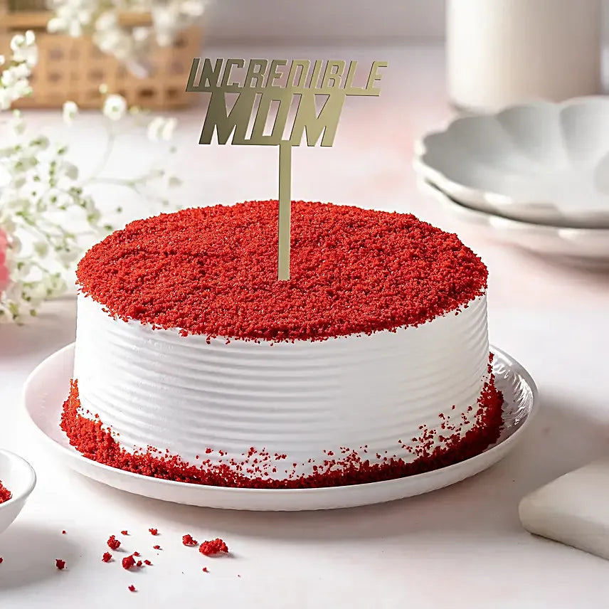Cherished Red Velvet Cake for Mom