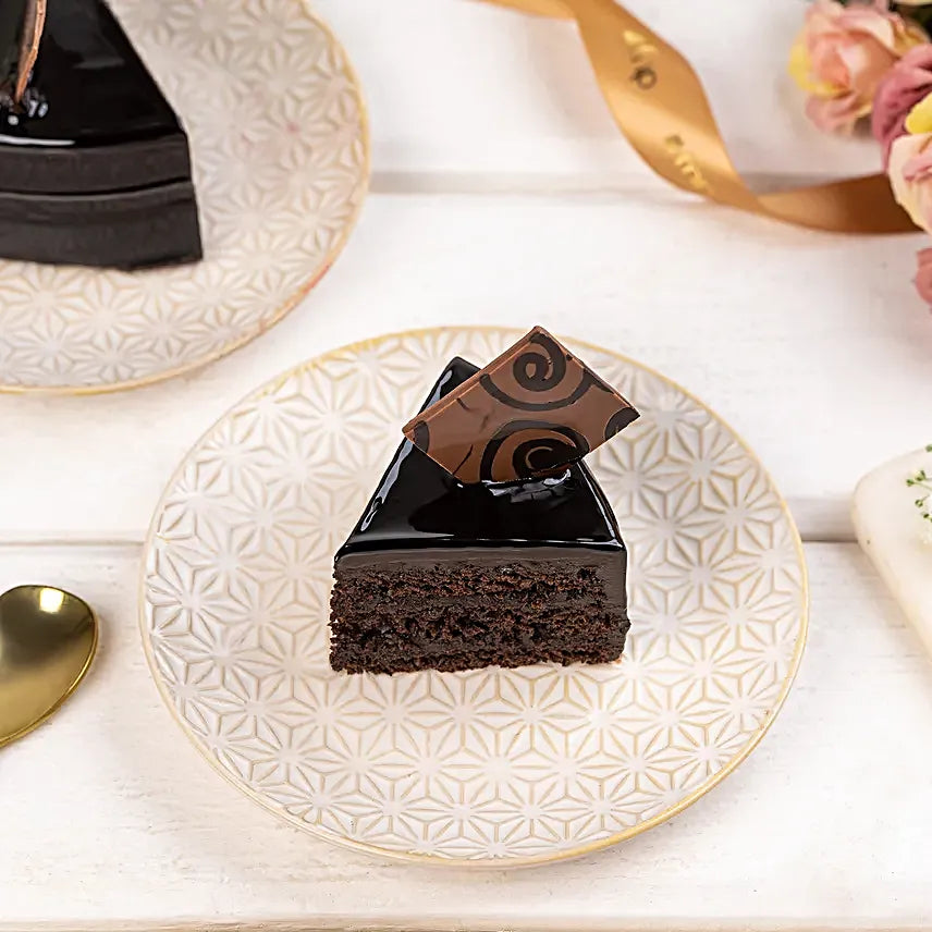 Decorated Chocolate Truffle Cake
