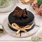 Decorated Chocolate Truffle Cake
