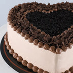 Delicious Heart Shaped Chocolate Cake