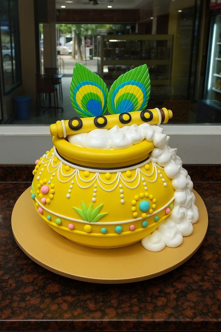 Makhan Handi Janamashtami Cake
