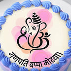 Festive Choco Ganesh Chaturthi Photo Cake