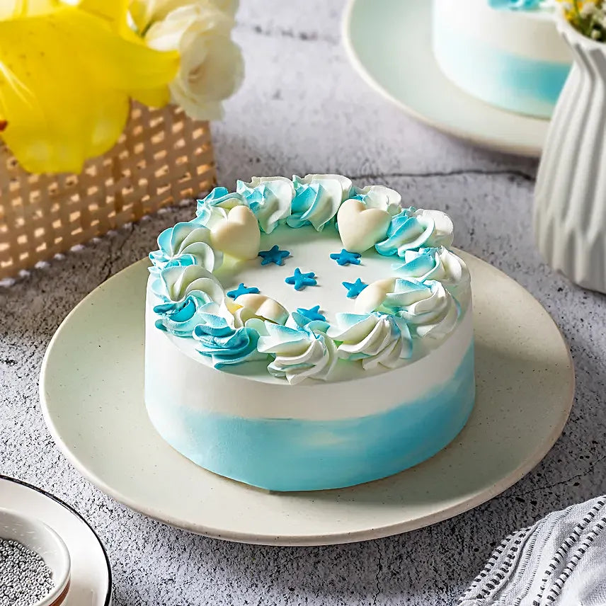 Floral Vanilla Cream Cake