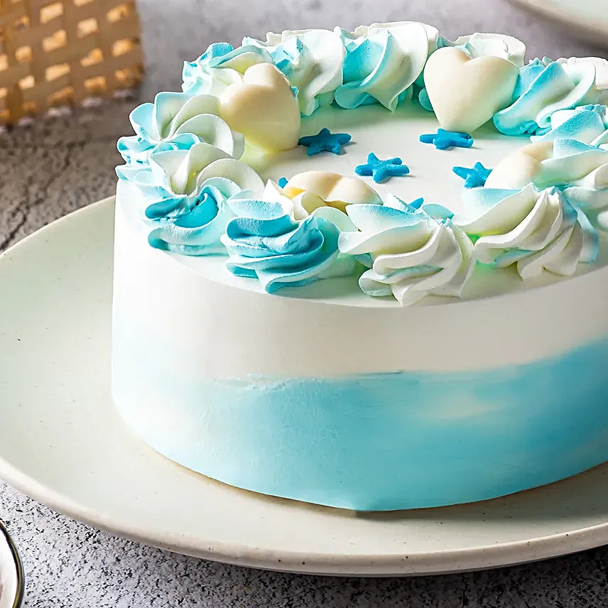 Floral Vanilla Cream Cake