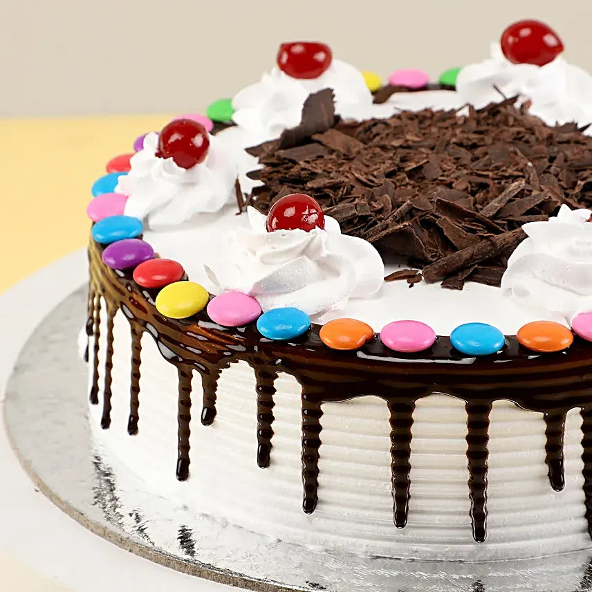 Gems On Top Black Forest Cake