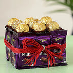 Glistening Ferrero Rocher Dairy Milk Vase
