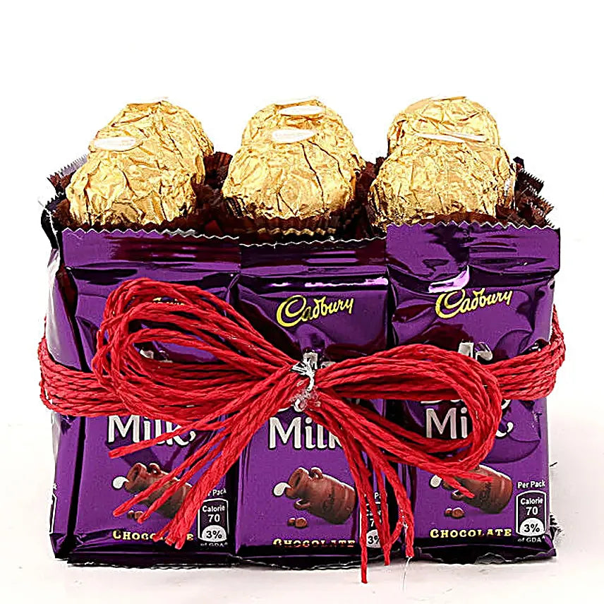 Glistening Ferrero Rocher Dairy Milk Vase
