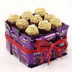 Glistening Ferrero Rocher Dairy Milk Vase