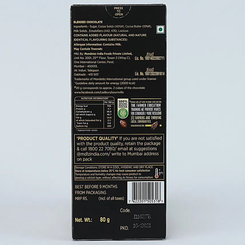 Kiss Me Bournville Dark Chocolate