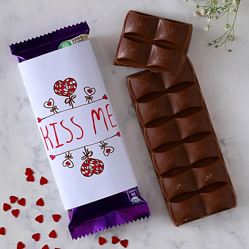 Kiss Me Dairy Milk Silk Chocolate Bar