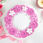 Pink Rosette Cake