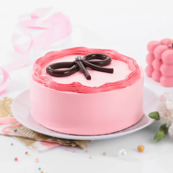 Pretty In Pink Bow-Themed Cake 1 Pound