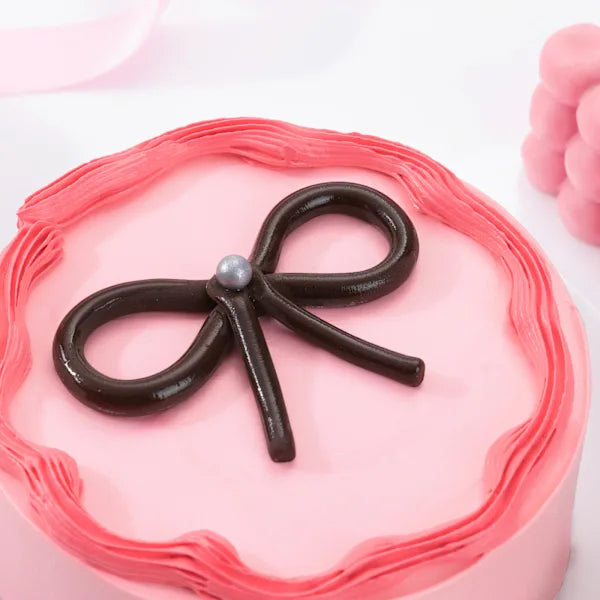Pretty In Pink Bow-Themed Cake 1 Pound