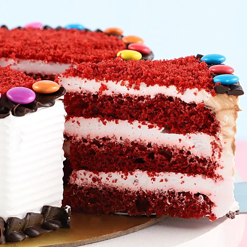 Red Velvet Gems Cake
