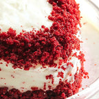 Red Velvet Heart Cream Cake