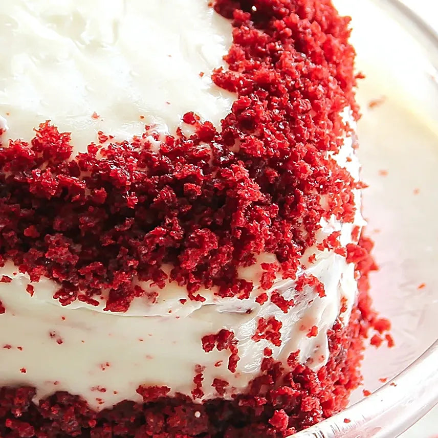 Red Velvet Heart Cream Cake