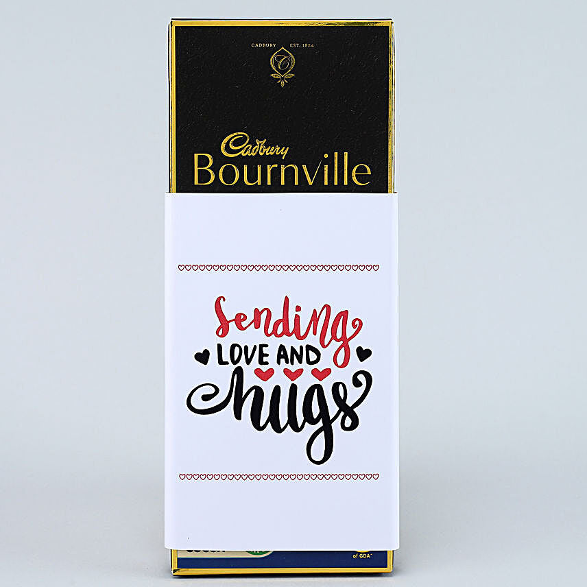 Sending Luv N Hugs Bournville Dark Chocolate Bar