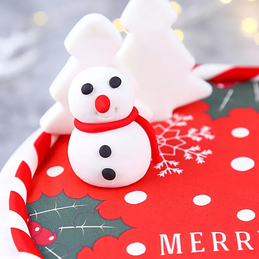 Snowy Christmas Chocolate Cake