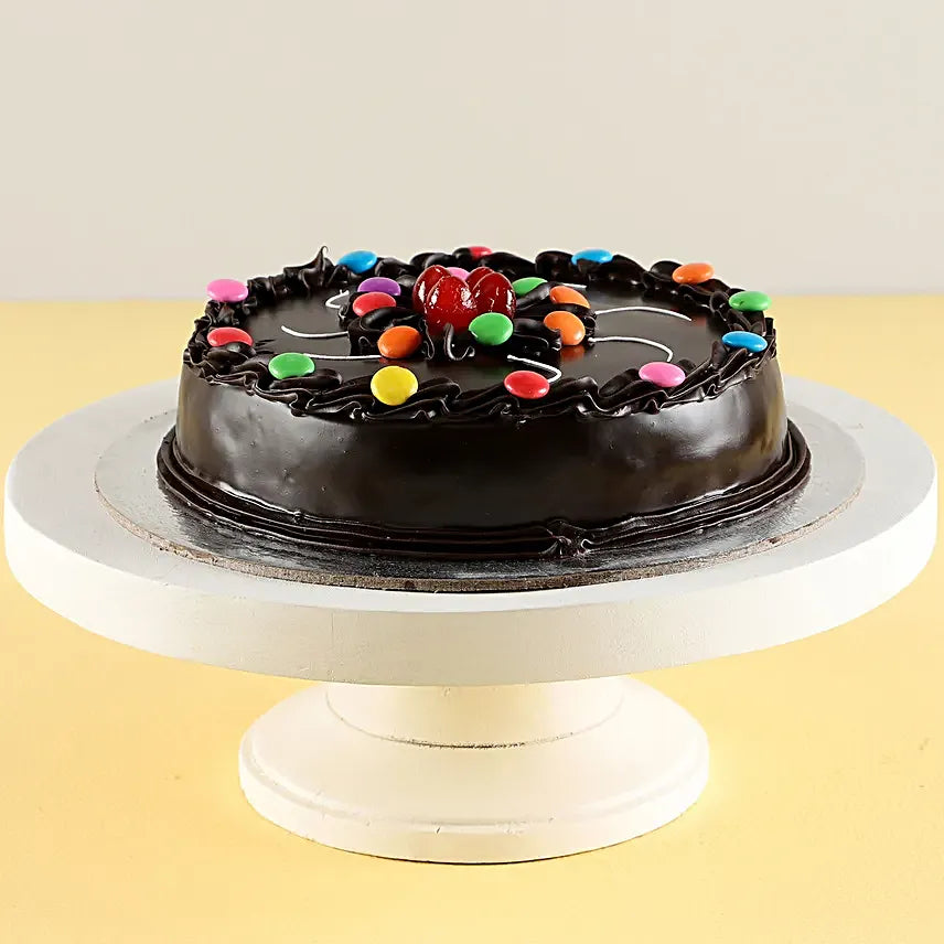 Swirl Of Gems Truffle Cake