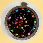 Swirl Of Gems Truffle Cake