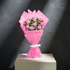 10 Pink Roses Bouquet