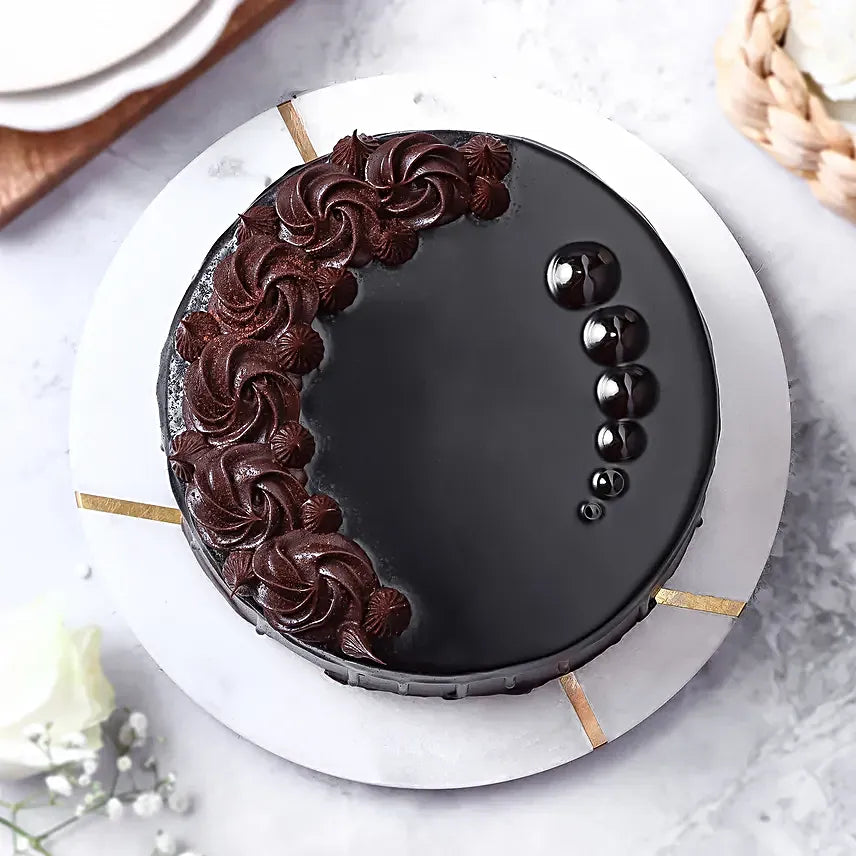 Velvety Chocolate Truffle Cake