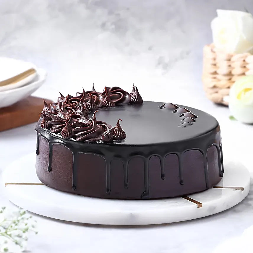 Velvety Chocolate Truffle Cake