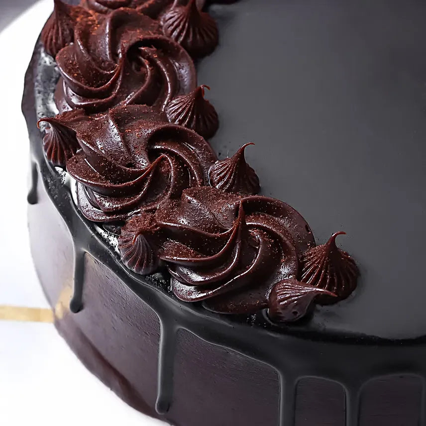 Velvety Chocolate Truffle Cake