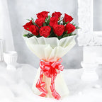 Velvety Red Roses Bouquet