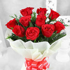 Velvety Red Roses Bouquet